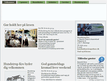 Tablet Screenshot of hundstrupkro.dk